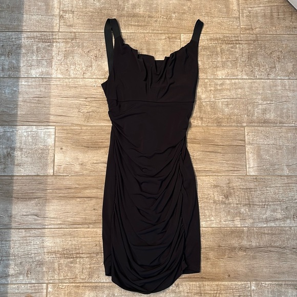 Ruby Rox black little black dress with zipper cut out back - Picture 1 of 3